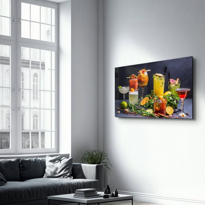Wallity VFT-2051 Pintura Decorativa de Vidrio Templado Multicolor 46 x 72 cm